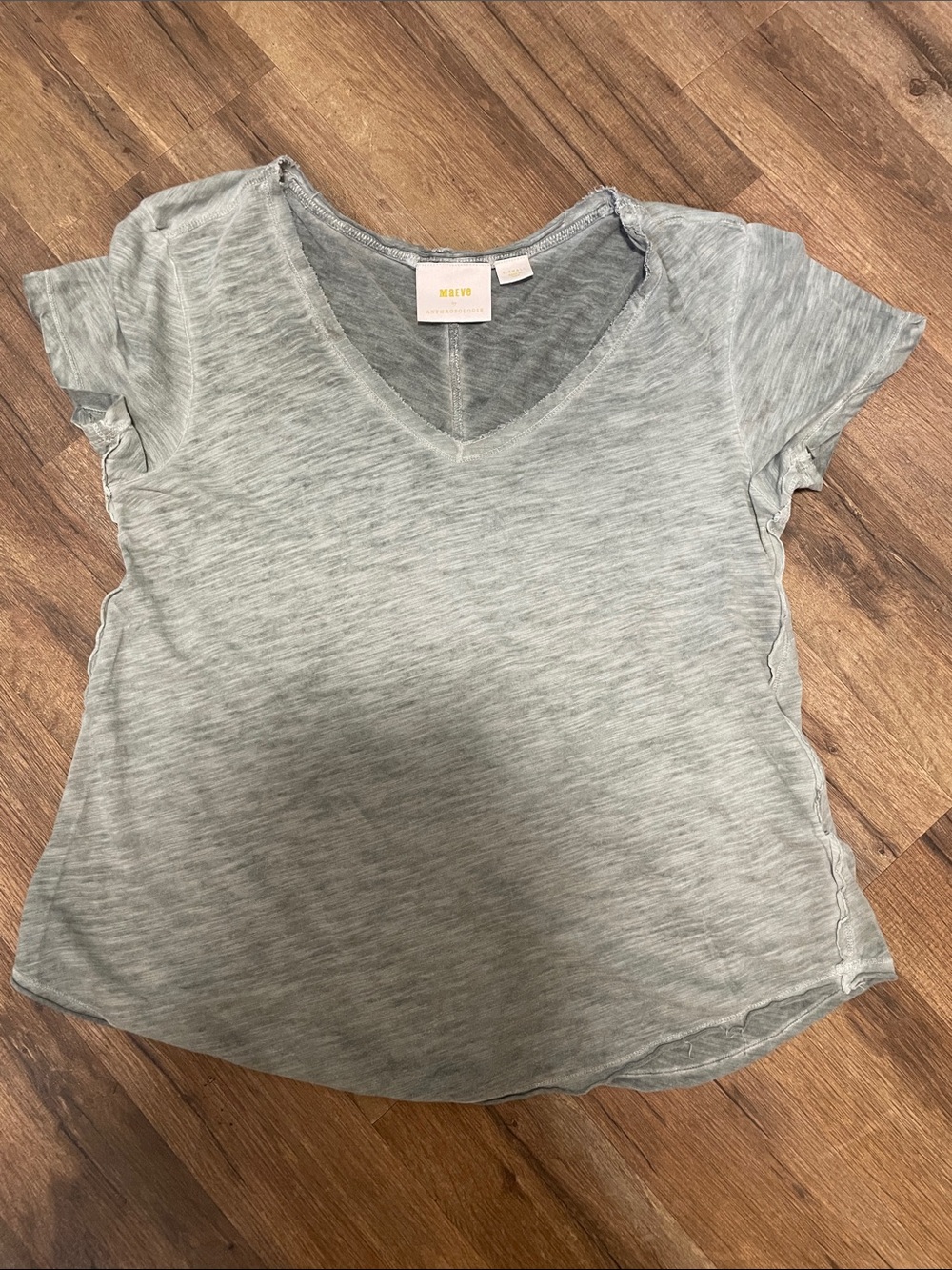 Rails Heather Gray V-Neck Short Sleeve Tee
